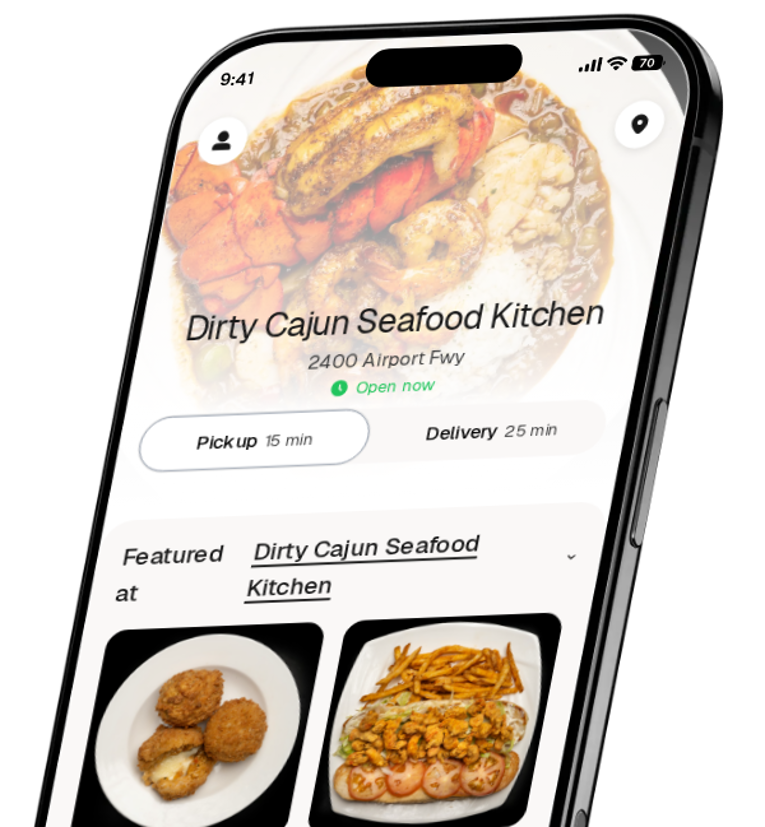 Dirty Cajun Seafood Kitchen app preview