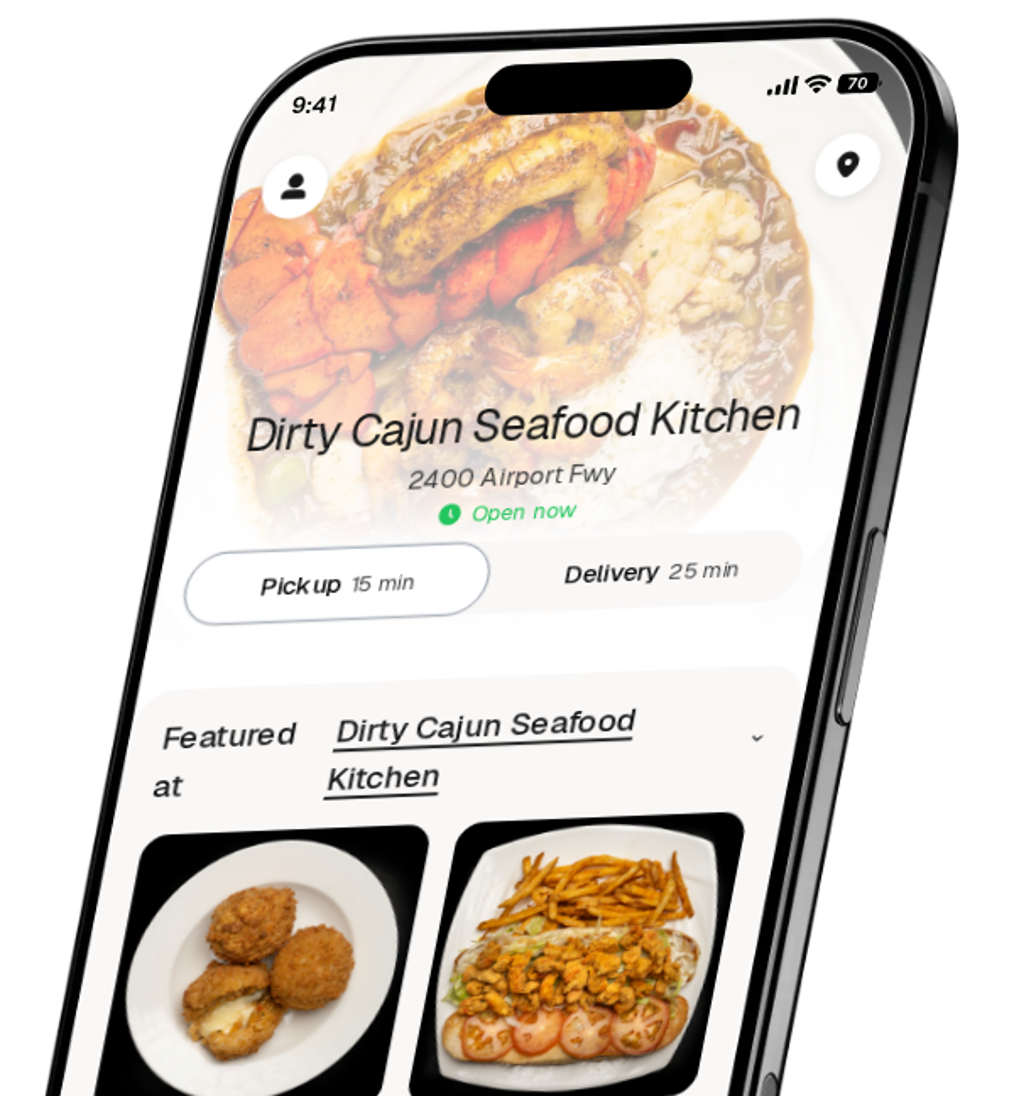 Dirty Cajun Seafood Kitchen app preview