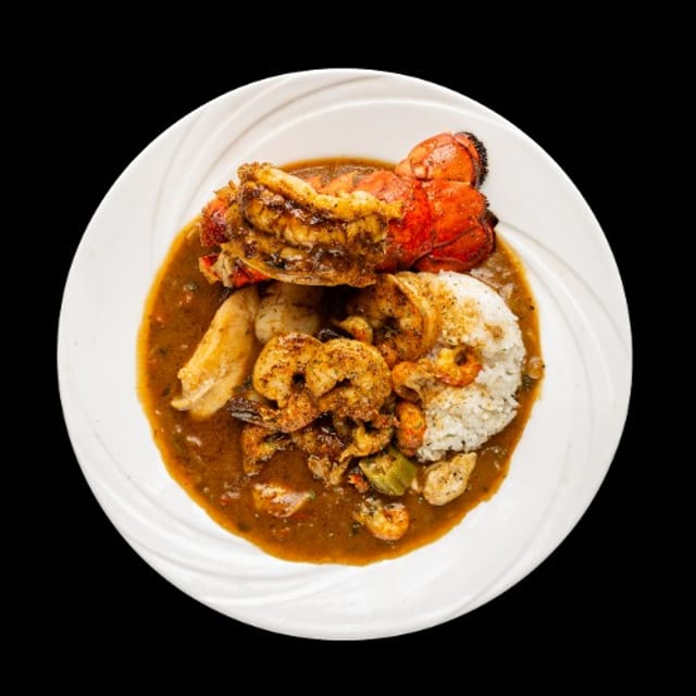Dirty Cajun Seafood Gumbo.